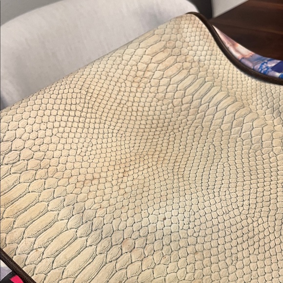 Consuela Cream and Brown Tote Bag - Picture 6 of 8